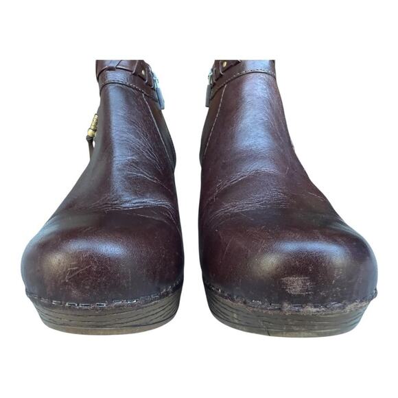 Dansko Dabney Ankle Boot Women size 39 US 8.5-9 Brown Leather - Picture 4 of 6